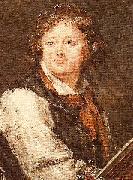 Peter Adolf Hall Self-portrait oil on canvas